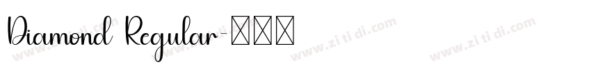 Diamond Regular字体转换